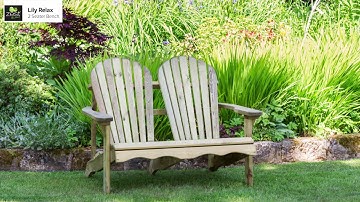 Lily Relax 2 Seater Bench by Zest Outdoor Living (Animated Assembly Guide)
