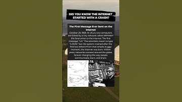 The First Message Ever Sent on the Internet 🌐💻 #history #shorts