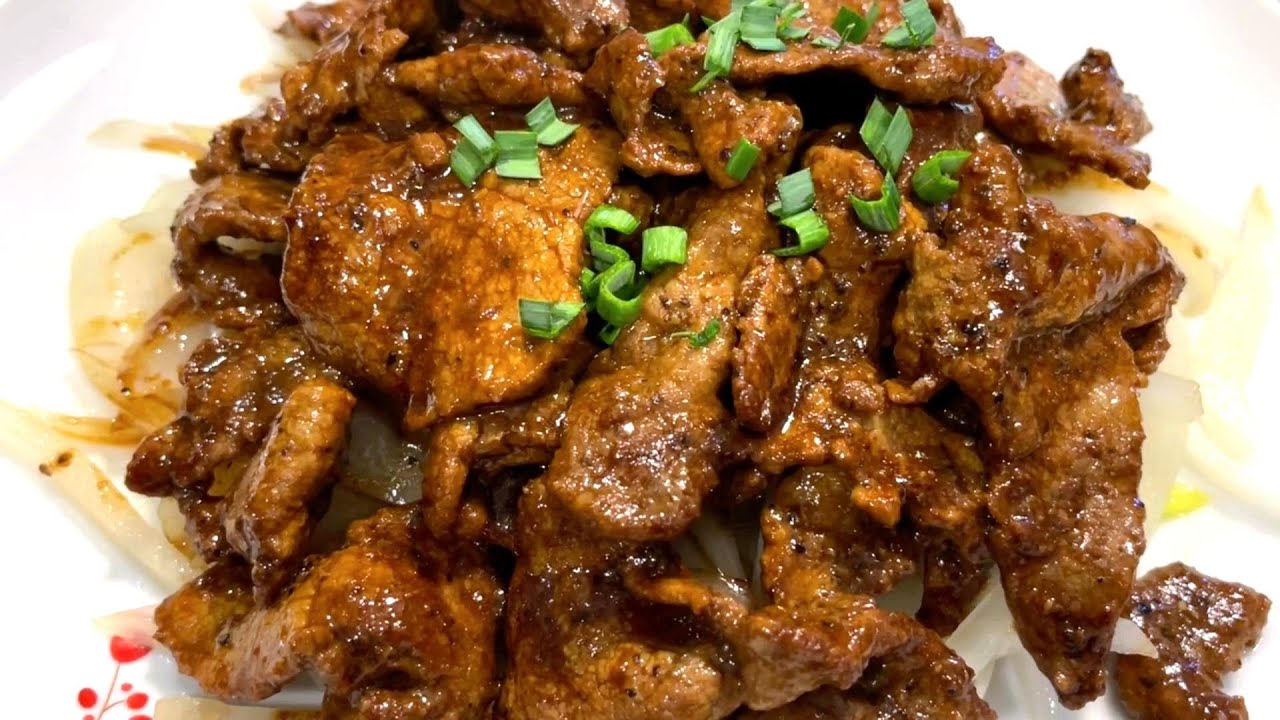 Diced Beef with Black Pepper（黑椒牛柳 ） 味鲜，肉嫩，配上清脆爽口的洋葱头，太好吃了。 YouTube