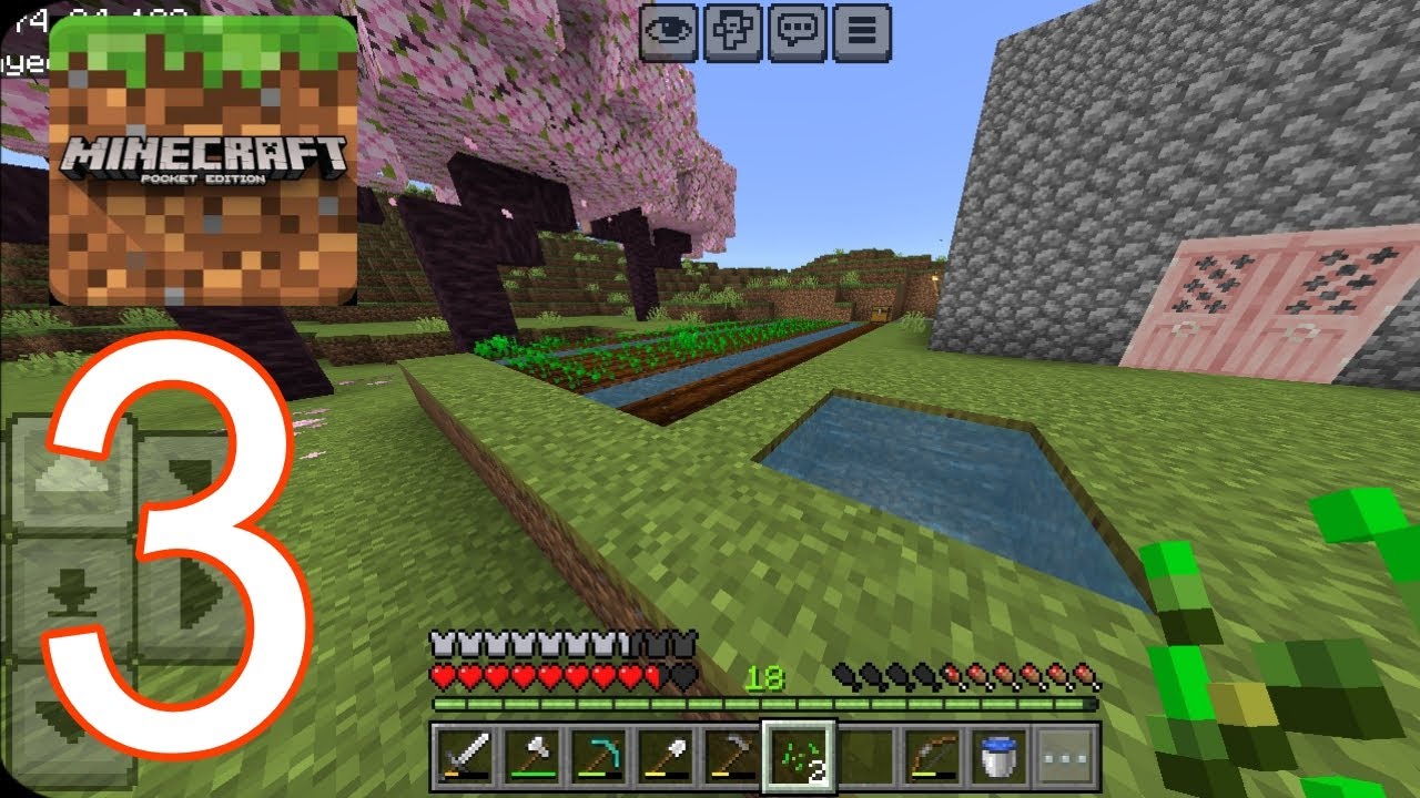 Minecraft Pocket - Gameplay Walkthrought - Small Farm - Part 3 (iOS, Android)