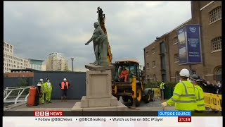 Black Lives Matter  - Debate on statues - battle lines drawn (UK) - BBC News -  10th June 2020