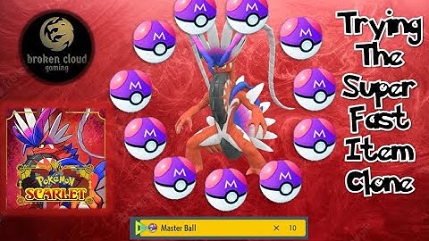 Pokemon Scarlet 5-minute Item Cloning! Super Fast!
