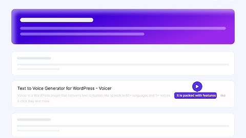 Text to Voice | Text to Speech  - Voicer for WordPress