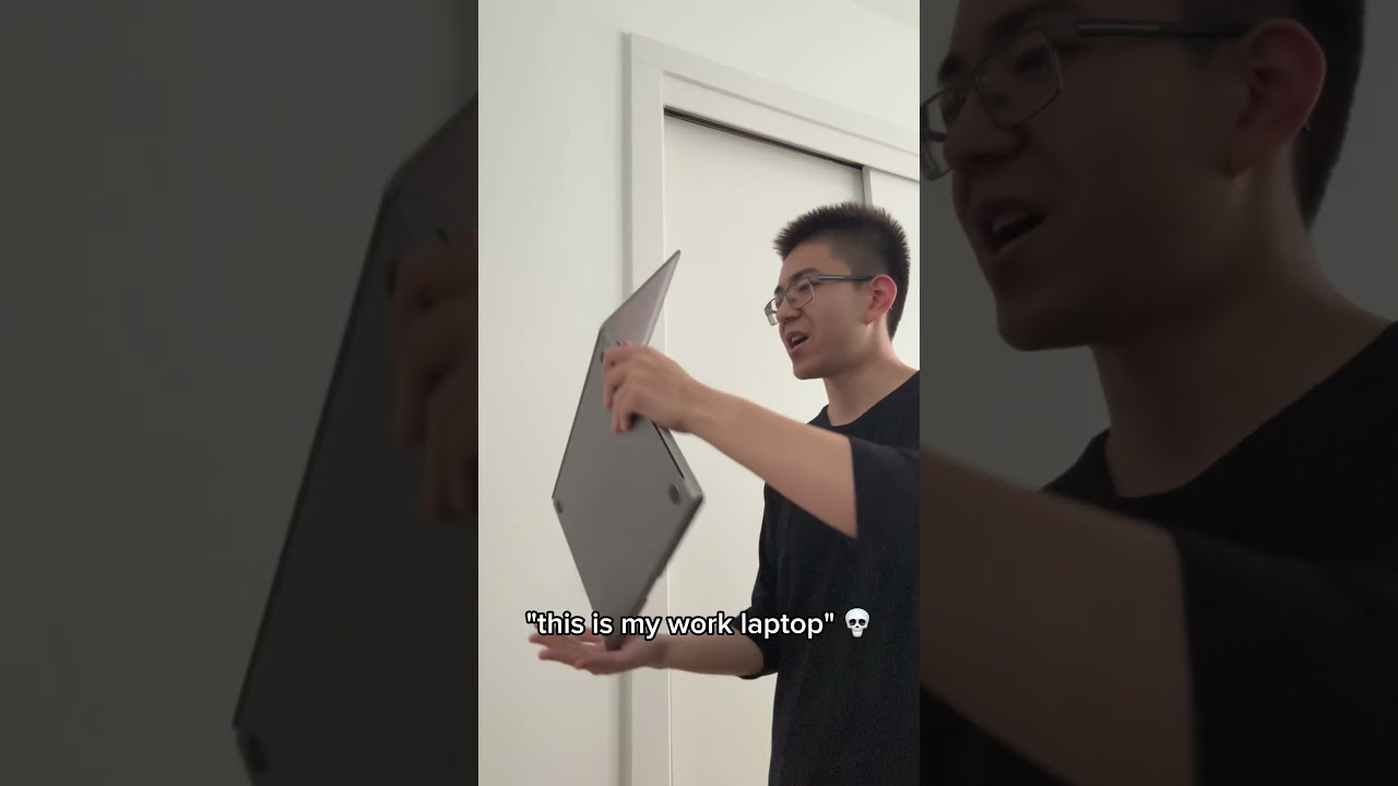 how people treat their work laptops 💀 