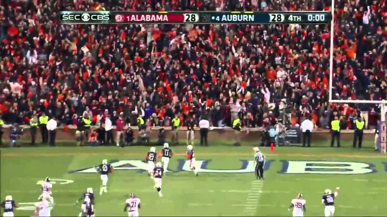 Chris Davis returns missed field goal 100+ yards for game winning