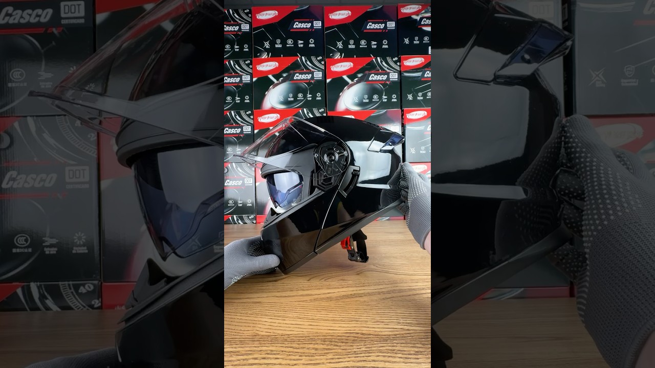 Шолом для мотоцикла MX-030 DOT модуляр + окуляри темні