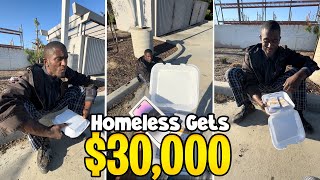 Millionaire blessed homeless and changed his mindset about family