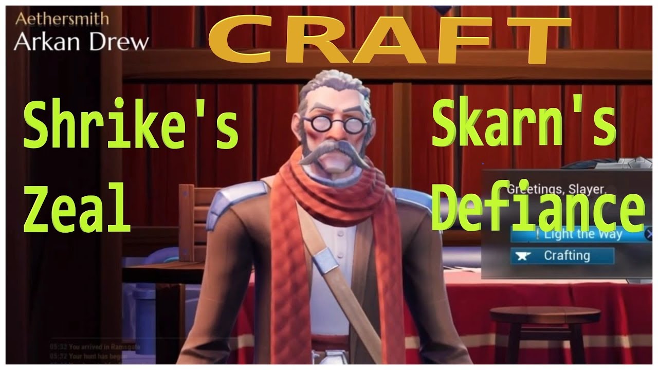 Dauntless Craft Skarn's Defiance and Craft Shrike's Zeal - Aerhersmith Arkan Drew