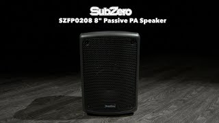 SubZero SZFP0208 8 Passive PA Speaker | Gear4music
