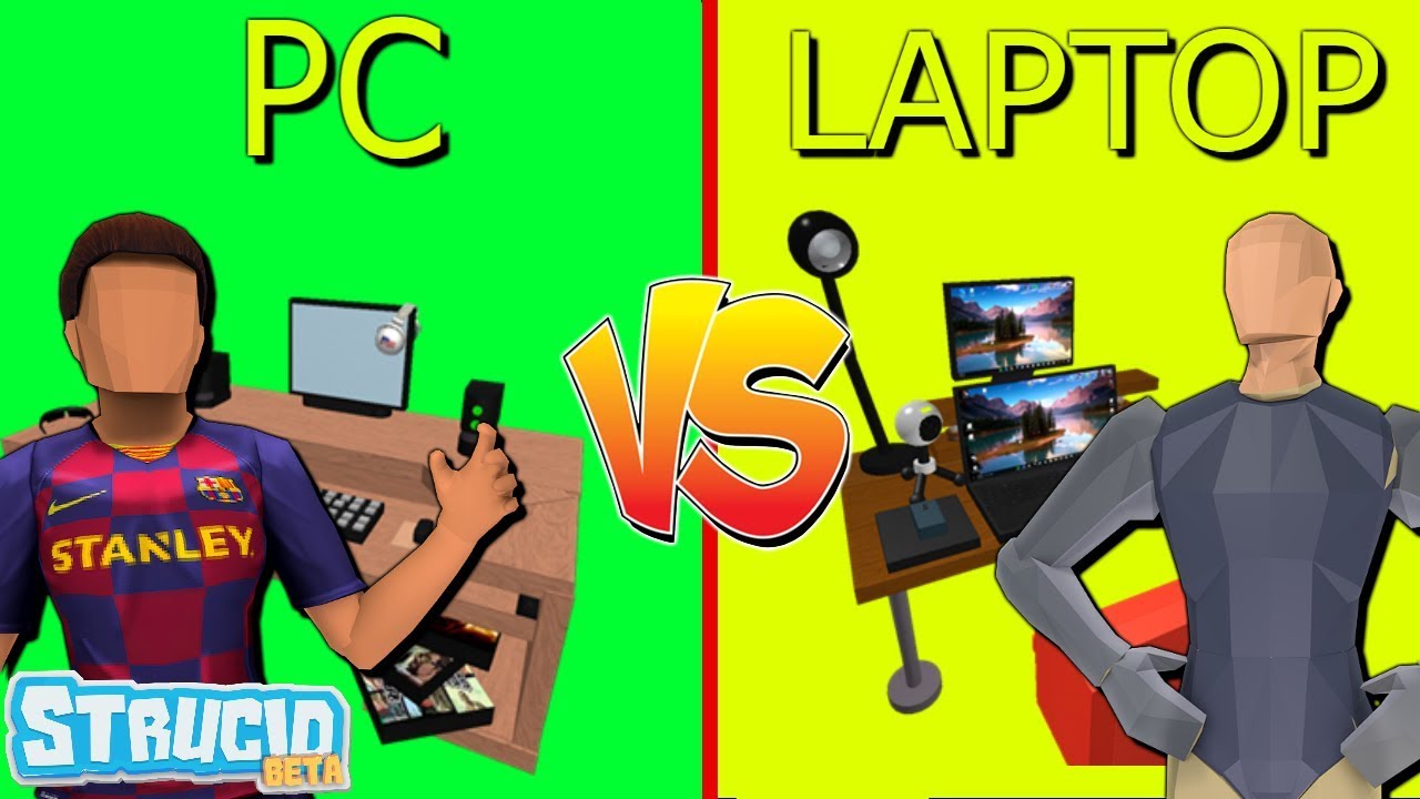 Pc Players Vs Laptop Players In Strucid Roblox - roblox fortnite that randumb played