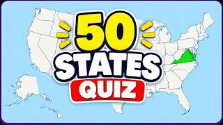 Can You Name All 50 U.S. States 🇺🇸 | USA Map Geography #quiz