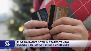 Florida ranks in the middle for credit card payoff times study shows