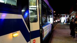 MTA Bus Co: Three Jamaica Bound Orion 7 Q60 Buses at Queens Blvd & Grand Ave