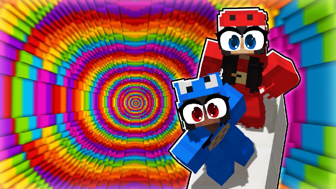 Minecraft CRAZY RAINBOW DROPPER Map! YouTube