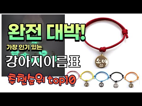 가장 인기있는 강아지이름표 추천 판매순위 TOP10 가성비 평점 후기 비교