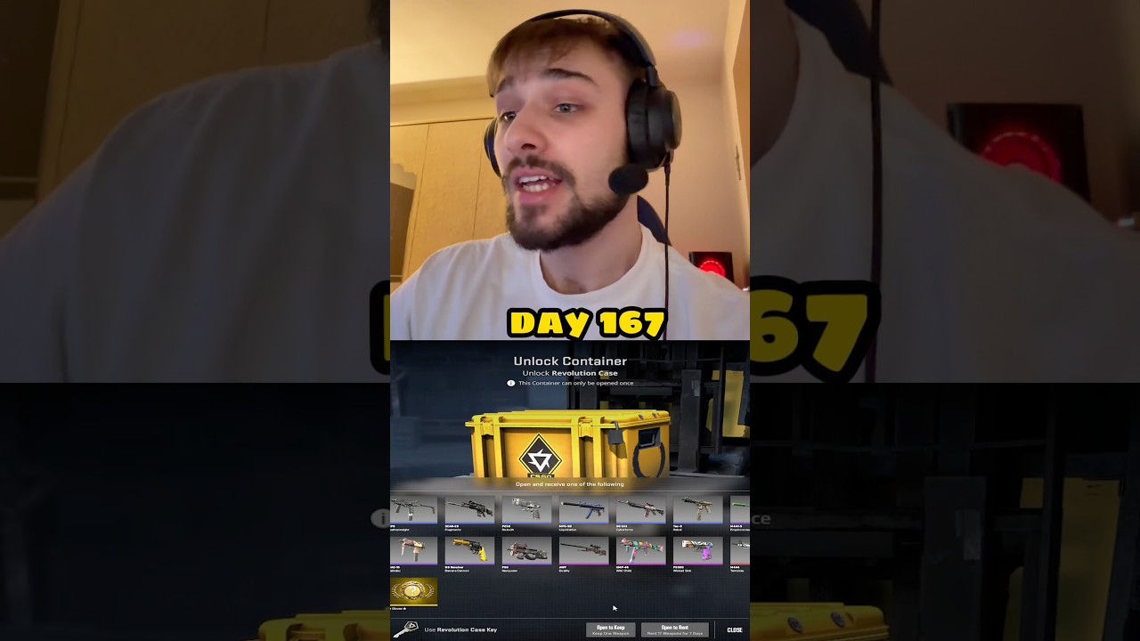 Открываю по одному кейсу каждый день, пока не получу золото. День 167 