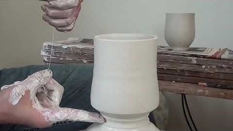 25  Throwing   Making Mugs & Pulling   Attaching Handles with Hsin Chuen Lin online video cutter com