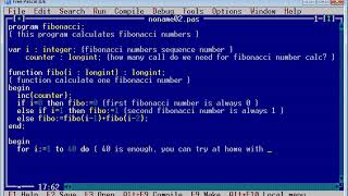 Fibonacci numbers in Free Pascal