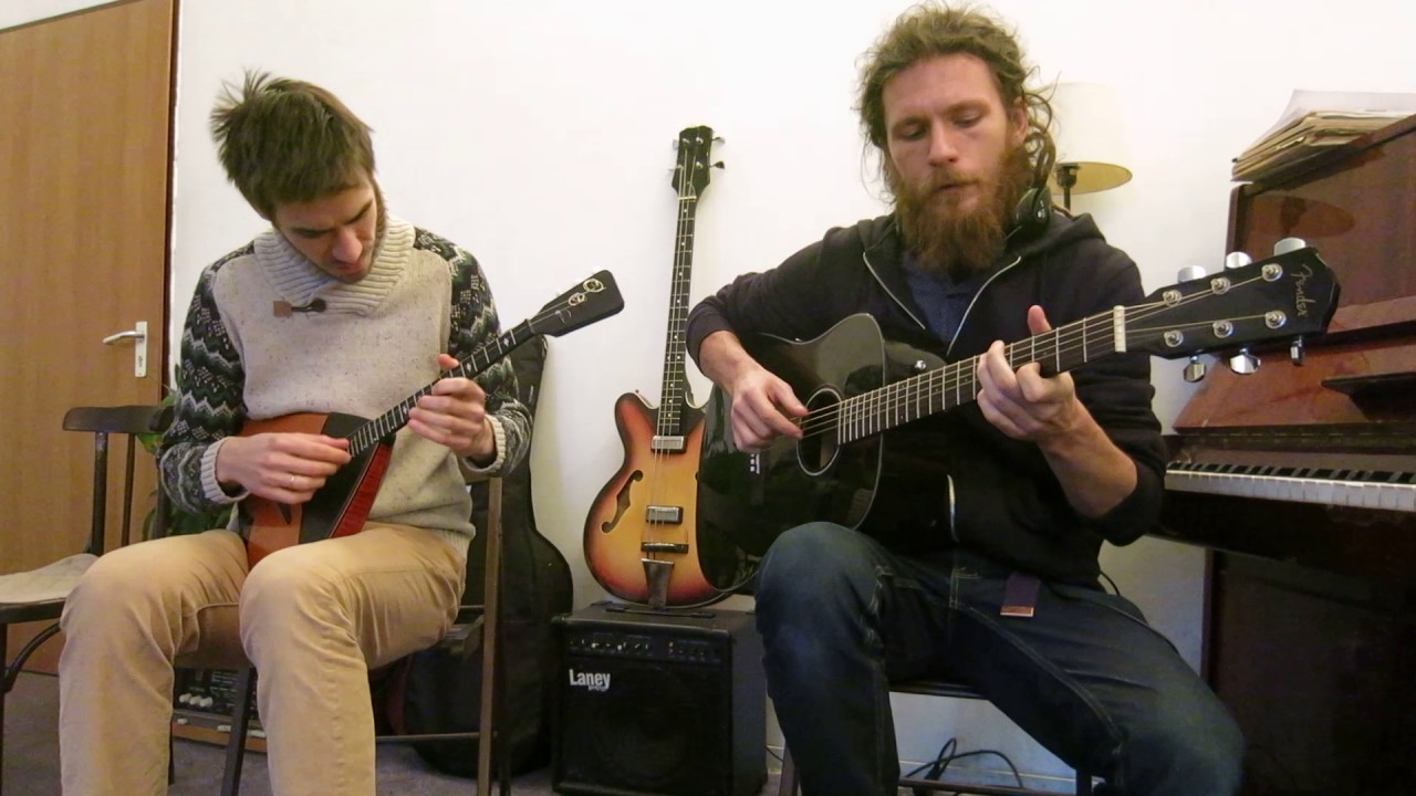 Three Pandas and the Moon - New Jam, Guitar and Balalaika, HD 2016