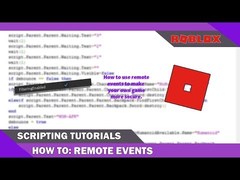 2019 How To Use Remote Events In Roblox Youtube - roblox filteringenabled tutorial 1 remote events