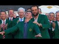 Rory McIlroy presented with Green Jacket after Masters triumph