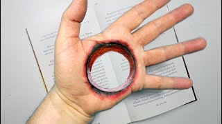 3D trick art - Hole in the hand - By Vamos