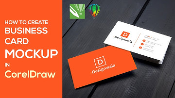 Create Mockup In CorelDraw |  HINDI  |  BUSINESS CARD MOCKUP IN EASY STEPS WITH DESIGNWALA