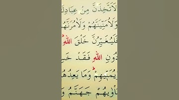سورة النساء الأية 117 إلى 119 القارئ سعد الغامدي