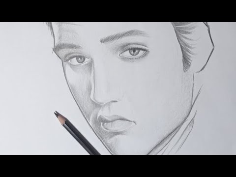 Watch Me Draw Elvis Presley Like Never Before – Pencil Art Magic!