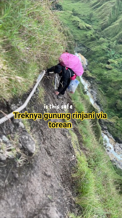 ini dia jalur rinjani via torean #rinjani #hiking #mountains #travel #adventure #fyp #views #viral