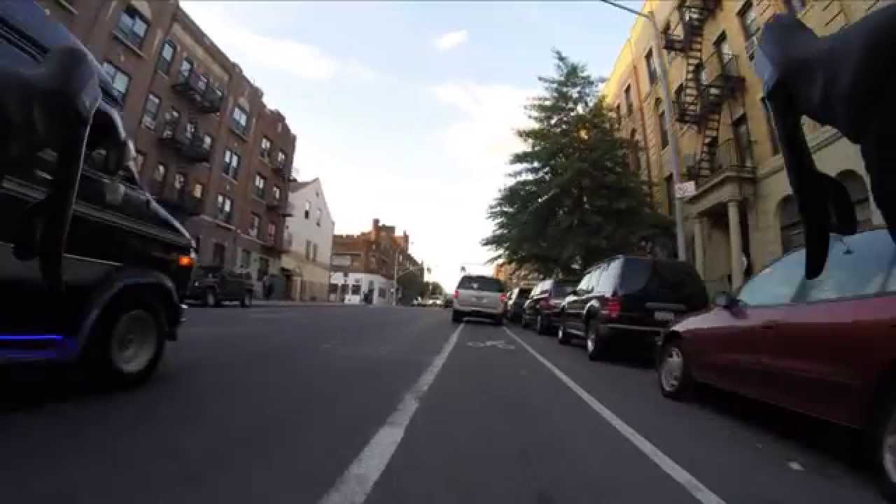 Bicycle accident in NYC. Bicycle doored