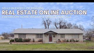 Three Bedroom Home With Garage/Shop For Sale, Noble County, OK