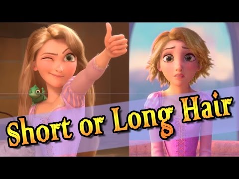 Rapunzel Short Hair or Long Hair - Rapunzel hair style and make up game for  girls - YouTube