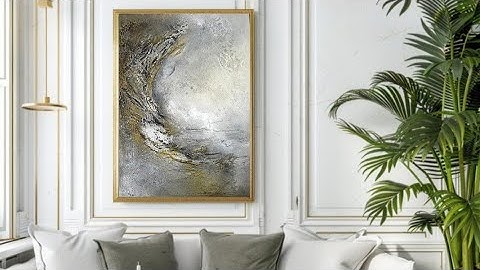 The POWER of METALLICS in Textured Art!✨️ EASY Abstract Acrylic Painting (555)