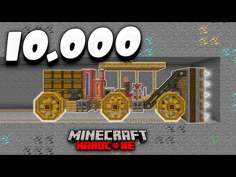 Я ВЫКОПАЛ 10,000 БЛОКОВ ОГРОМНЫМ БУРОМ! И нашел это... (ХАРДКОР МАЙНКРАФТ)