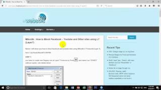 block facebook in mikrotik