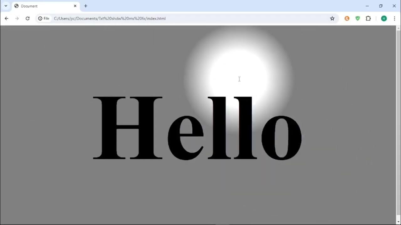 How To Create Text Shadow Effect Using HTML, CSS & JavaScript - YouTube