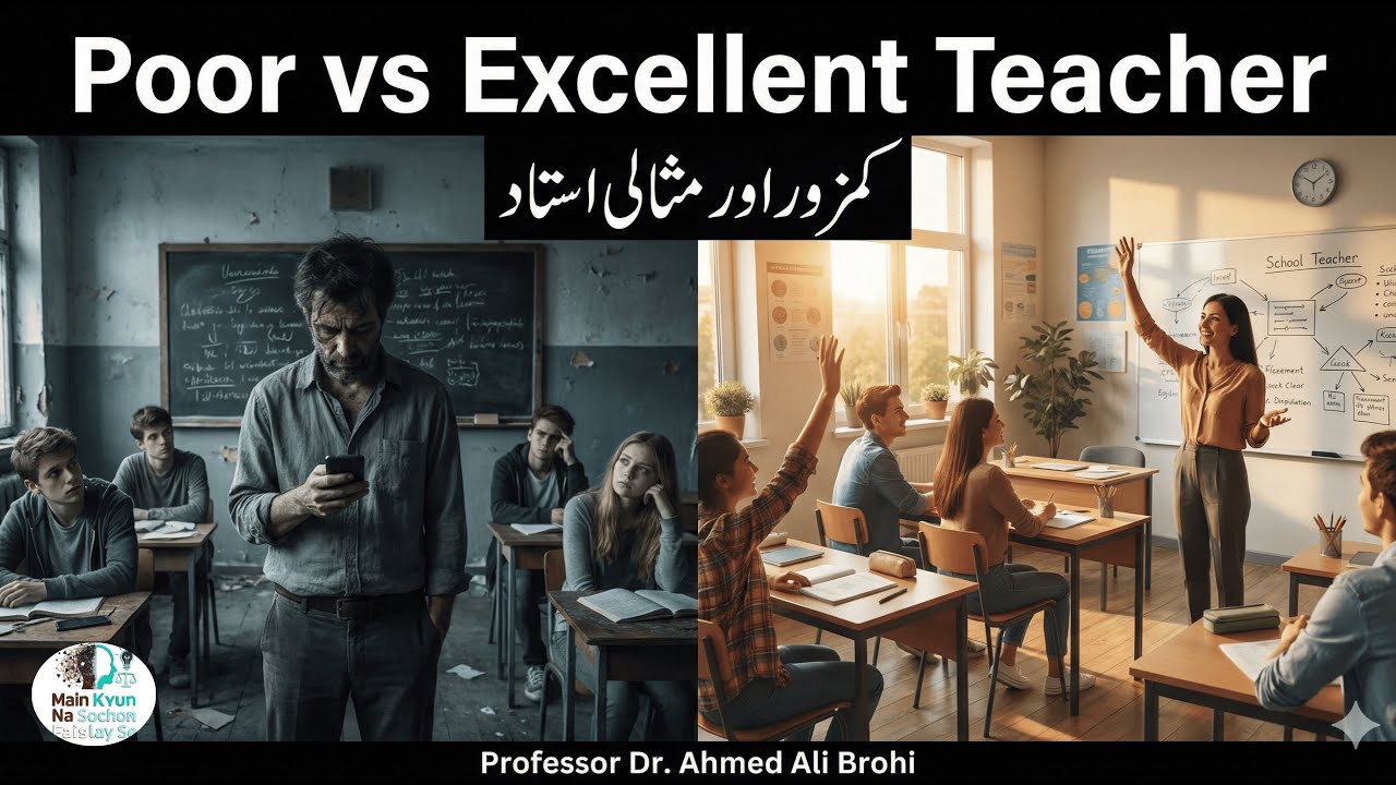 Poor vs Excellent Teacher | کمزور اور مثالی استاد | Professor Dr. Ahmed ...