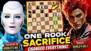 Celebrity Stockfish 18 BRILLIANTLY SACRIFICED His Pieces Against Torch Chess | Stockfish Chess Net Worth