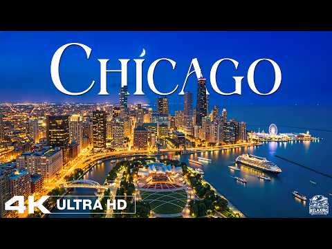 Chicago 4K Ultra HD 🇺🇸 Skyline, Lake Michigan & Riverwalk City Views