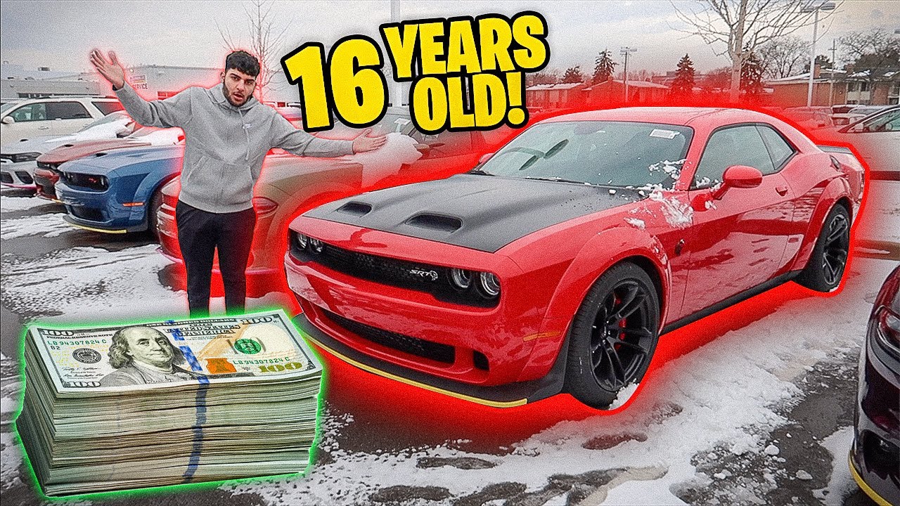 16 Year Old Buying Hellcat Redeye ALL Cash!!