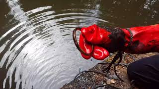 magnet fishing  (gun, nazi knife and multiple safes) what a day