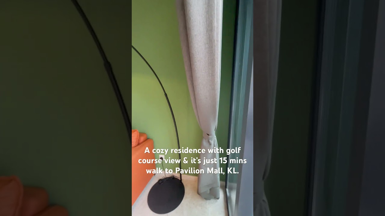 Cozy residence with refreshing golf course view and just 15mins walk to Pavilion Mall 