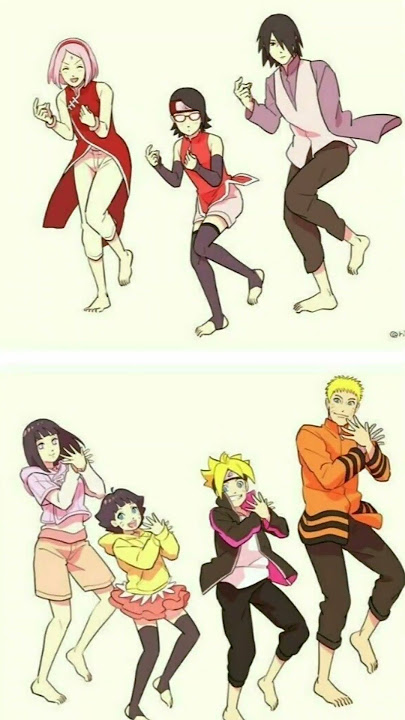 Cute and funny picture in Naruto and Boruto 💞 #naruto #sakura #sasuke #hinata #sarada #boruto