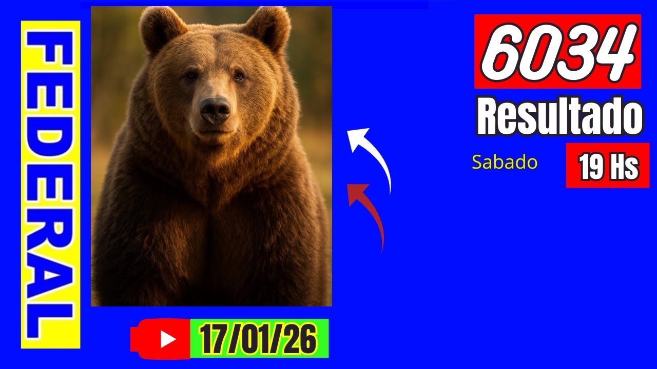 Federal 6034 - Resultado do Jogo do Bicho das 19 horas Federal 6034