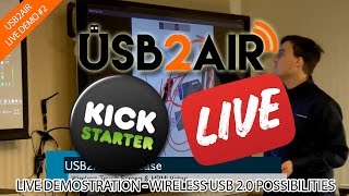 Making Touch Screens Wireless - USB2Air Kickstarter Live #2