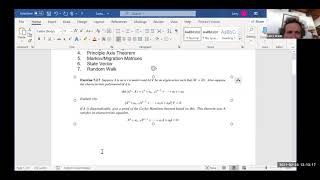 Linear Algebra Webinar on Orthogonally Diagonalizable and Markov Matrices