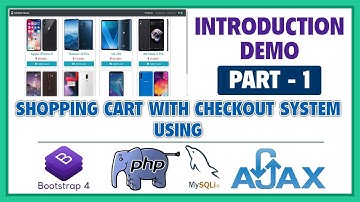 #1 Shopping Cart With Checkout System Using Bootstrap 4, PHP, MySQLi & Ajax | Introduction & Demo