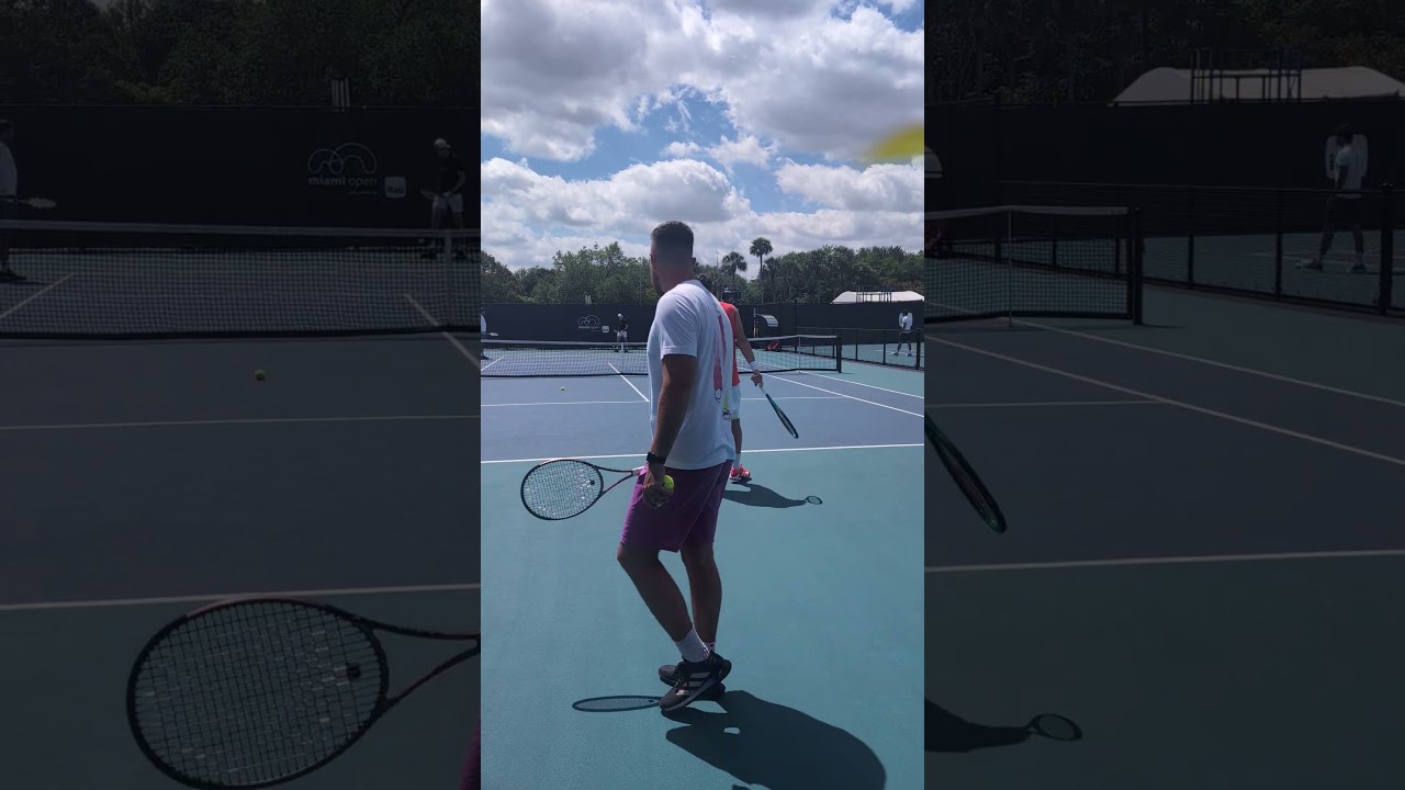 Miami Open 2025 - Jakub Mensik's practice 