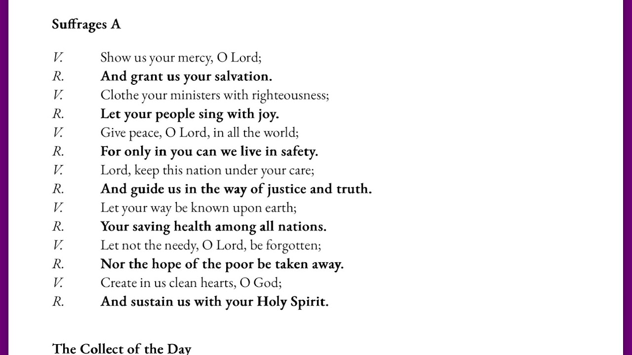 Morning Prayer